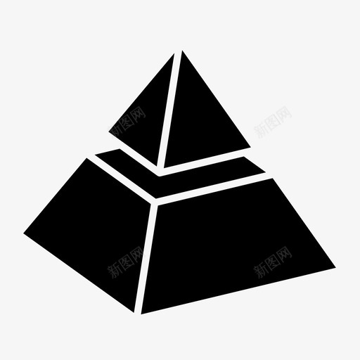 金字塔分割移动部分图标svg_88icon https://88icon.com 三维 侧面 分离 四面体 多面体 拉开 移动 结构 部分 金字塔分割