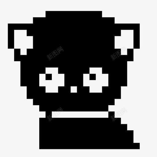像素猫像素图标像素艺术svg_88icon https://88icon.com 像素图标 像素猫 像素艺术 宠物 小猫 数码 比特 猫