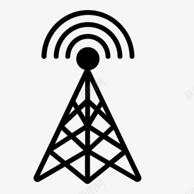 wifi覆盖无线塔小区覆盖范围图标图标