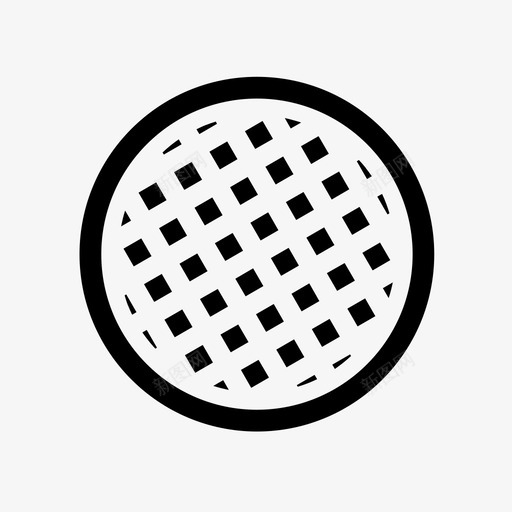 邮票圆形格子图标svg_88icon https://88icon.com 印章 圆形 格子 邮票