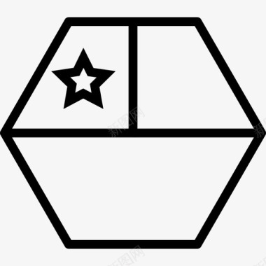 智利国家国旗图标图标icon 智利国家国旗图标图标