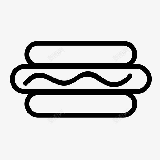 热狗番茄酱芥末图标svg_88icon https://88icon.com 热狗 番茄酱 芥末 香肠