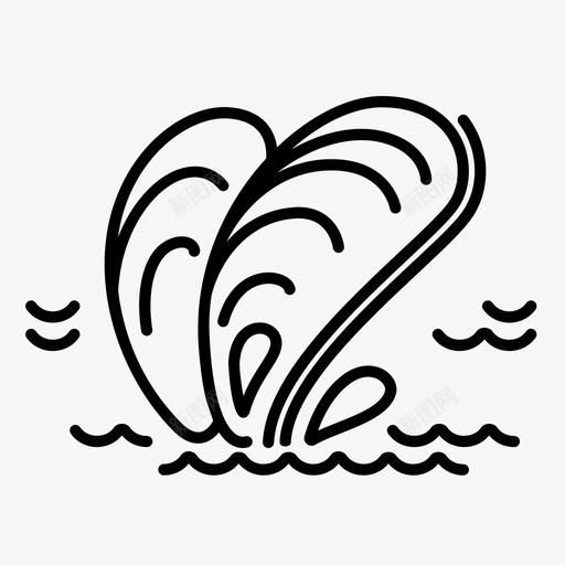 贝壳软体动物贻贝图标svg_88icon https://88icon.com 海洋 贝壳 贻贝 软体动物