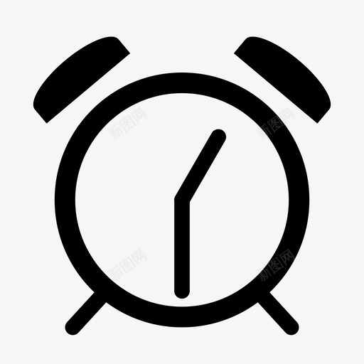 一点半钟小时图标svg_88icon https://88icon.com 一点半 七点半 小时 时间 钟 闹钟