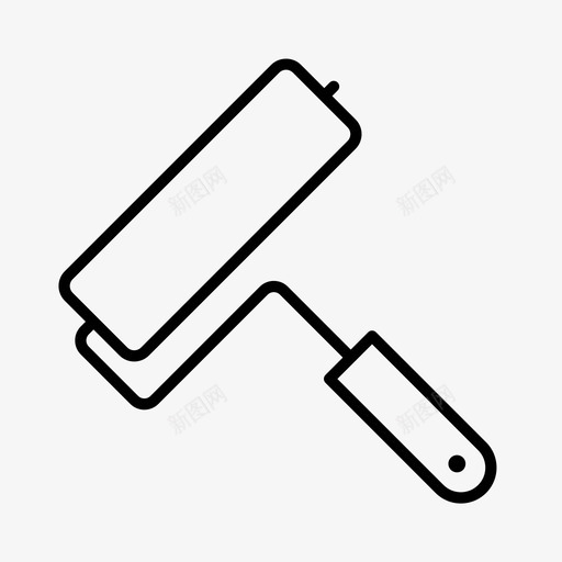 油漆辊建筑工人勤杂工图标svg_88icon https://88icon.com 勤杂工 商人 建筑工人 油漆工 油漆辊