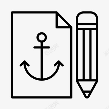 航海船长海事图标图标