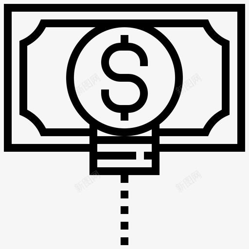 金钱创意营销图标svg_88icon https://88icon.com 创意 营销 金钱