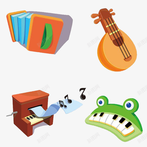 卡通音乐器材psd免抠素材_88icon https://88icon.com 卡通音乐素材 音乐 音乐器材