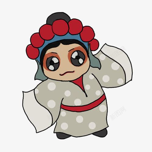 手绘京剧红冠灰衣女人物png免抠素材_88icon https://88icon.com png素材 京剧 女人 灰衣 红冠