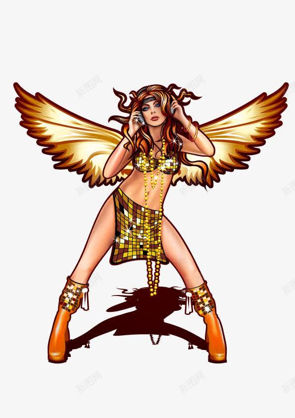 长翅膀的美女png免抠素材_88icon https://88icon.com 女人 神话 美女 翅膀