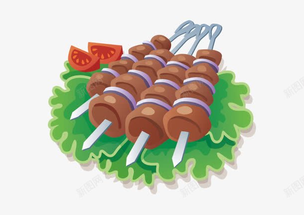 烤肉美食矢量图ai免抠素材_88icon https://88icon.com 图形 烤肉 美食 矢量图