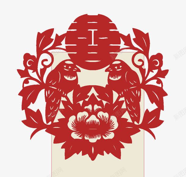 花纹png免抠素材_88icon https://88icon.com 喜字 喜鹊 底纹 窗花 花纹