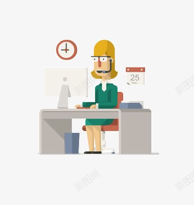 办公室女人png免抠素材_88icon https://88icon.com 浠樺嚭 璁湡 鍔