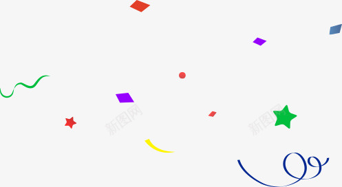 漂浮彩带礼物png免抠素材_88icon https://88icon.com 彩色 装饰 飞舞