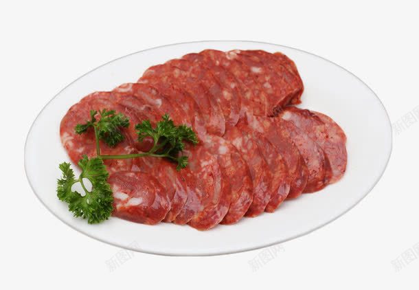 一盘年味香肠png免抠素材_88icon https://88icon.com 年味 装饰 食物 香肠