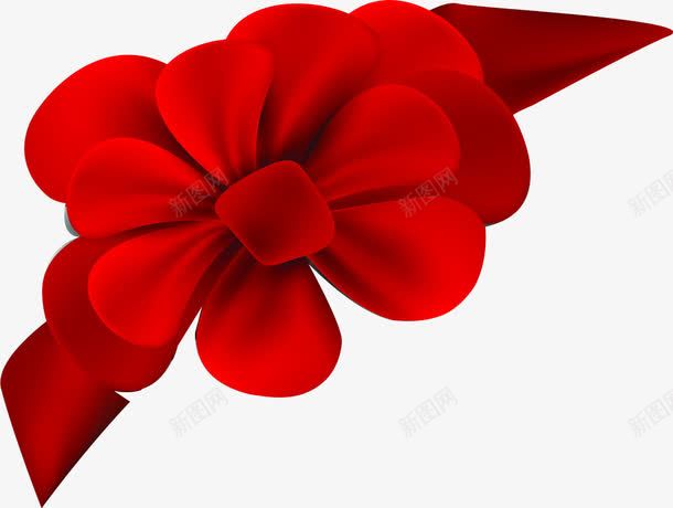 可爱红色手绘唯美花朵热情png免抠素材_88icon https://88icon.com 可爱 热情 红色 花朵