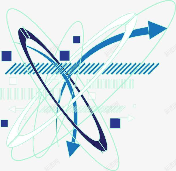 手绘蓝色线条几何图案png免抠素材_88icon https://88icon.com 几何 图案 手绘 线条 蓝色