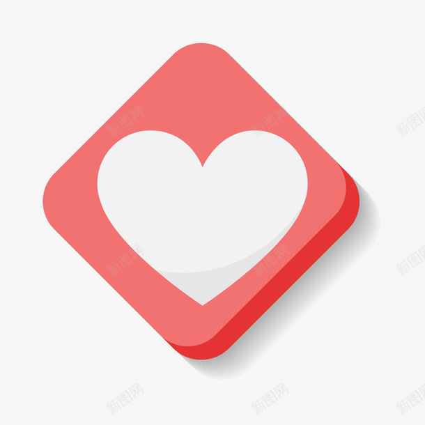 红灰色四边形立体心形矢量图ai免抠素材_88icon https://88icon.com 四边形 心形 灰色 灰色心形 立体 立体心形 红色 矢量图