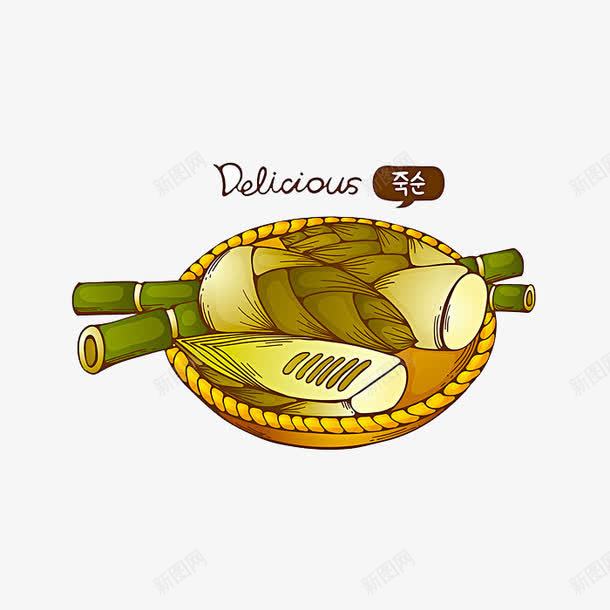 卡通竹笋png免抠素材_88icon https://88icon.com png 卡通 竹笋 笋