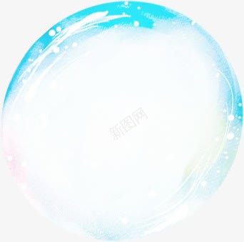 蓝色卡通时尚圆形气泡png免抠素材_88icon https://88icon.com 卡通 圆形 时尚 气泡 蓝色