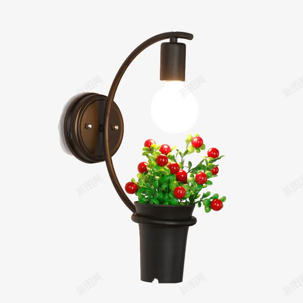 绿色创意植物过道壁灯png免抠素材_88icon https://88icon.com 创意过道壁灯 复古过道壁灯 美式过道壁灯 铁艺壁灯
