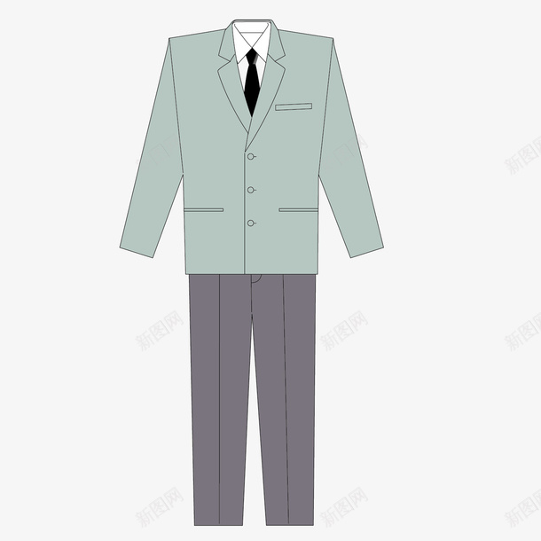 案工服男士矢量图eps免抠素材_88icon https://88icon.com 图案 工作 工服 服装 男士 素材 矢量图