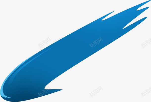 蓝色卡通墨迹线条png免抠素材_88icon https://88icon.com 卡通 墨迹 线条 蓝色
