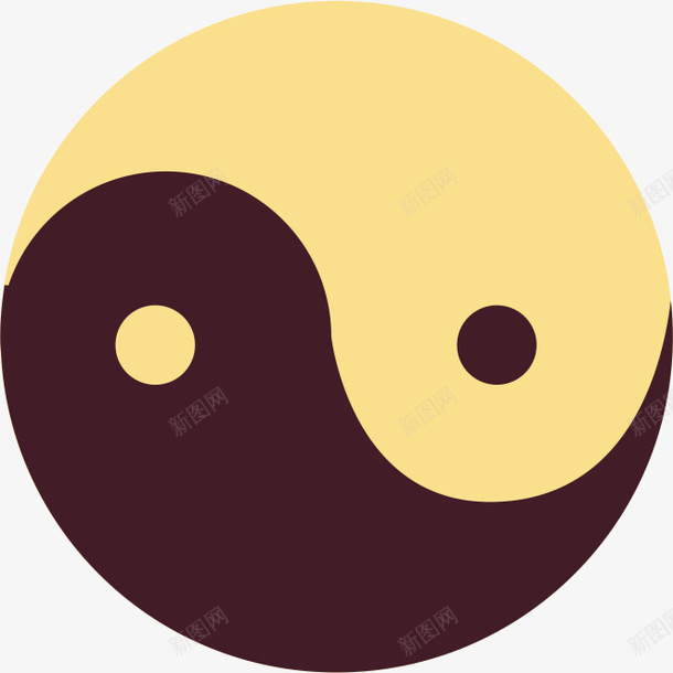 手绘太极png免抠素材_88icon https://88icon.com 圆形 太极 彩色 手绘
