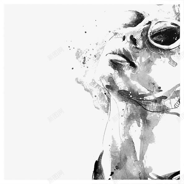 法国画插画作品png免抠素材_88icon https://88icon.com Florian NICOLLE 肖像
