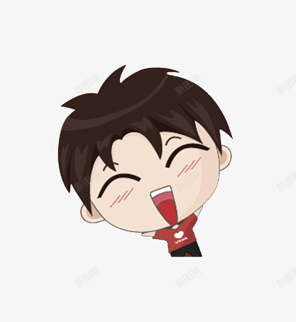 卡通微笑大头男孩png免抠素材_88icon https://88icon.com 卡通 大头 微笑 男孩