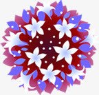 手绘粉紫色花朵婚礼海报png免抠素材_88icon https://88icon.com 婚礼 海报 紫色 花朵