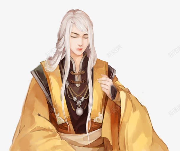 黄色网游人物试玩png免抠素材_88icon https://88icon.com 人物 黄色