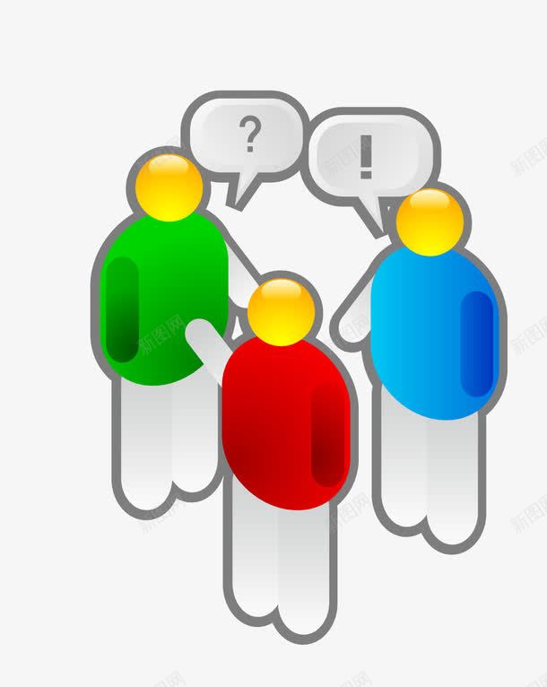 讨论的人png免抠素材_88icon https://88icon.com 交谈 人物 抽象 讨论