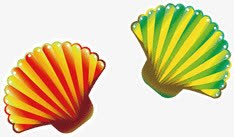 卡通扇贝png免抠素材_88icon https://88icon.com 卡通 扇贝 油彩