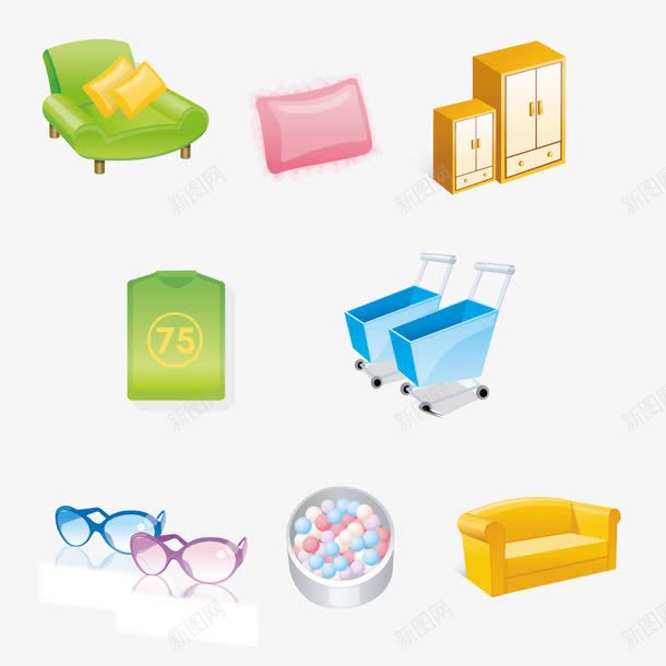 家居用品png免抠素材_88icon https://88icon.com 卡通 手绘