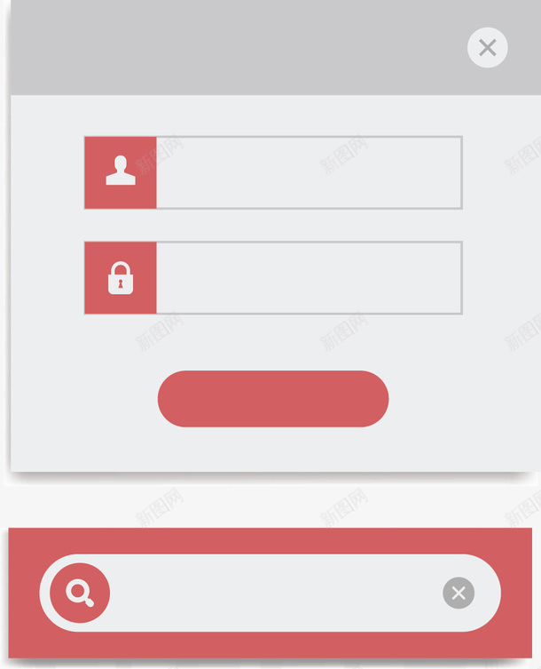 网页文本框矢量图ai免抠素材_88icon https://88icon.com 文本框 网页 矢量图