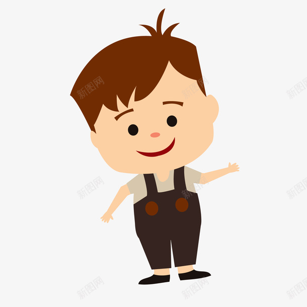 卡通扁平化小男孩矢量图ai免抠素材_88icon https://88icon.com 人物设计 儿童节 卡通 可爱 小男孩 扁平化 矢量图