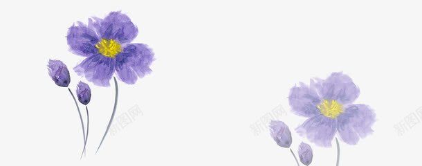 卡通手绘紫色唯美花png免抠素材_88icon https://88icon.com 卡通 唯美 手绘 紫色 花