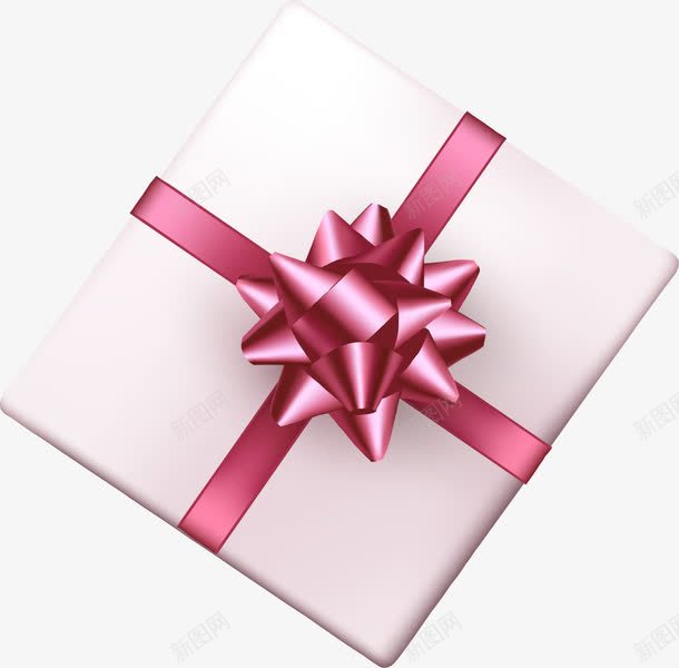 卡通粉色礼物盒png免抠素材_88icon https://88icon.com 丝带 免抠PNG 卡通 小清新 礼物盒 简约 粉色