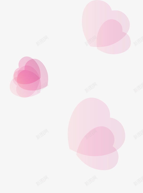 透明爱心psd免抠素材_88icon https://88icon.com 心形 手绘爱心 爱心