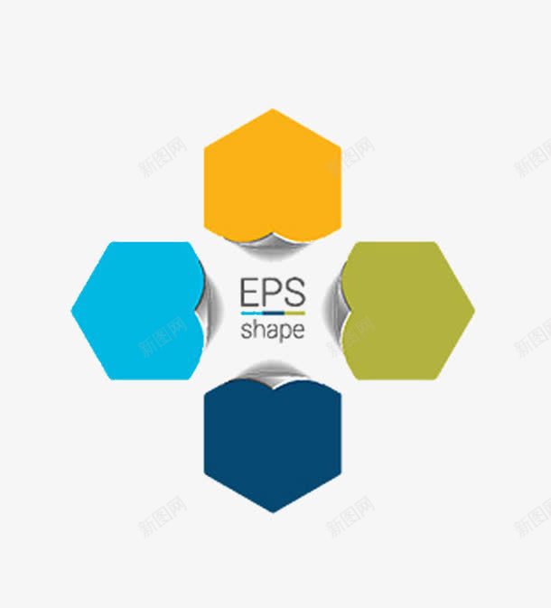 六边形翻页png免抠素材_88icon https://88icon.com 六边形彩色翻页立体免抠png素材 绿色翻页 蓝色翻页 黄色翻页
