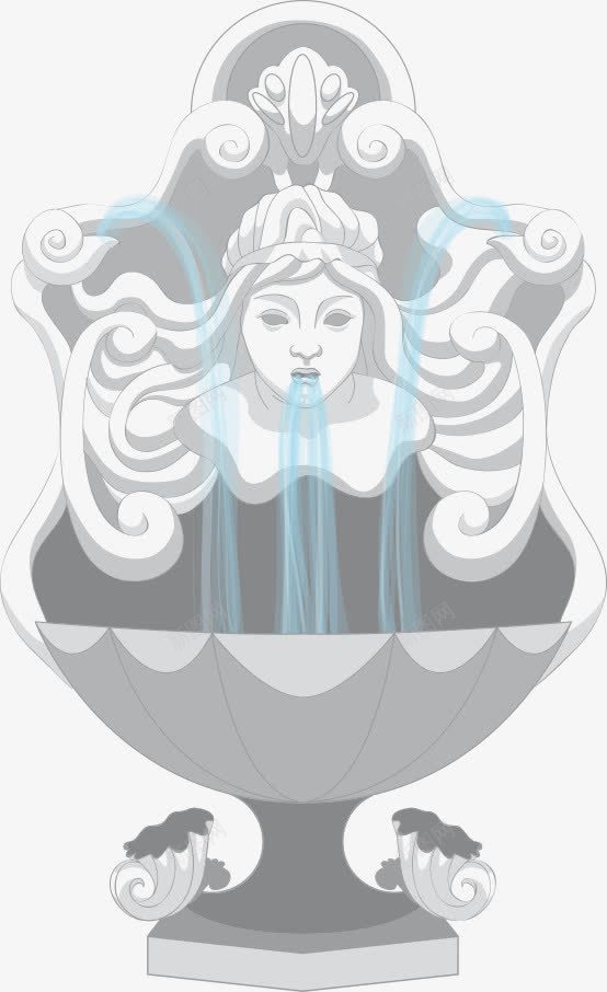 公园里的雕像png免抠素材_88icon https://88icon.com 公园 喷泉 美女雕像 雕像