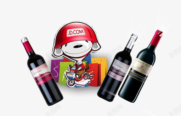 京东红酒促销png免抠素材_88icon https://88icon.com 促销模板 海报设计 红酒促销海报