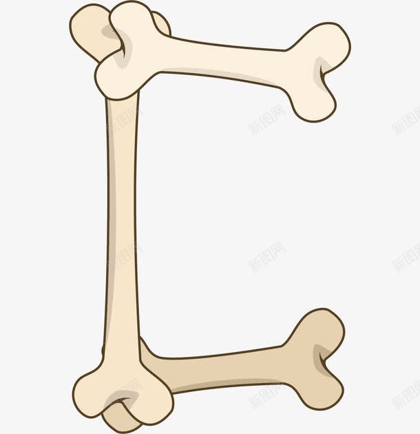 骨头字母Cpng免抠素材_88icon https://88icon.com 一个字母 字母C 平面 艺术字母 英文字母 骨头字母