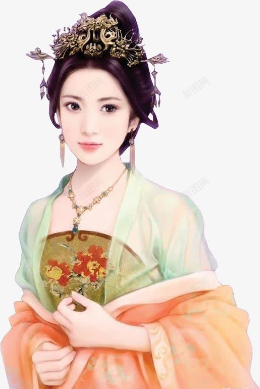 精巧宫妃古风手绘png免抠素材_88icon https://88icon.com 古风 手绘 精巧宫