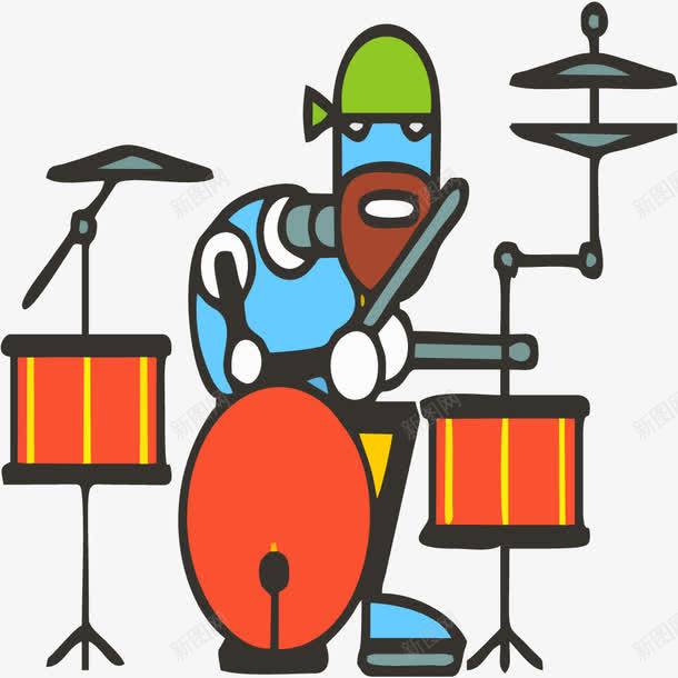 打架子鼓的男士矢量图eps免抠素材_88icon https://88icon.com 免抠音乐png 架子鼓 男士 音乐 矢量图