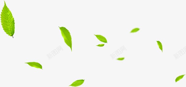 绿色春天漂浮树叶装饰png免抠素材_88icon https://88icon.com 春天 树叶 漂浮 绿色 装饰 设计