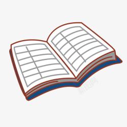 卡通翻开的书本png图片下载 卡通翻开的书本素材