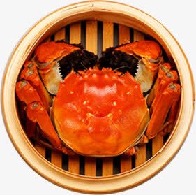 蒸笼上美味的大闸蟹png免抠素材_88icon https://88icon.com 大闸蟹 蒸笼上美味的