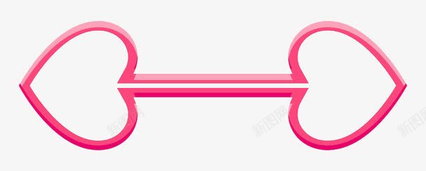 不同的心箭头方向png免抠素材_88icon https://88icon.com 白色 箭头 粉色
